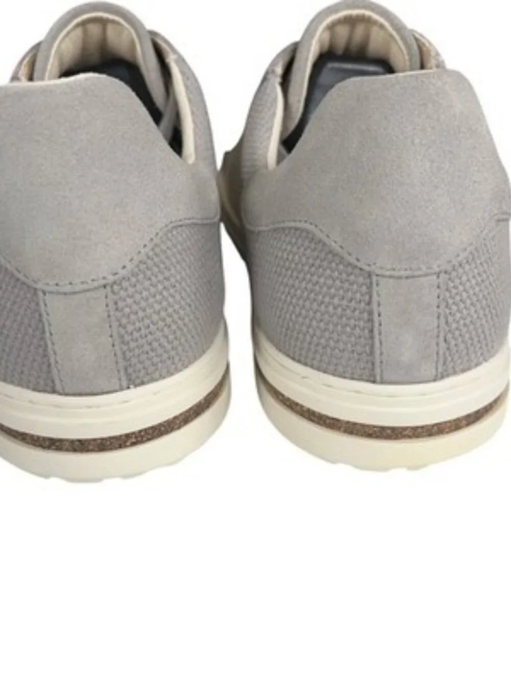Birkenstock Bend Low Suede Canvas Sneakers Mens Size 11 Whale Gray NEW